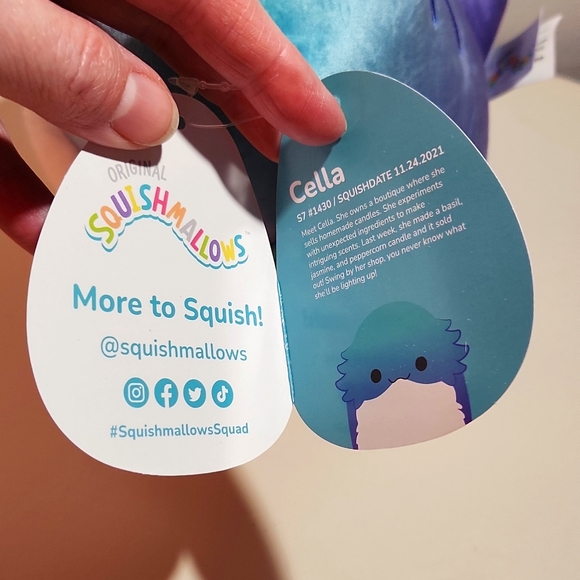 ❤️NWT - CELLA THE BEARDED DRAGON - 7.5" SQUISHMALLOWS - FANTASY SQUAD - Picture 4 of 8